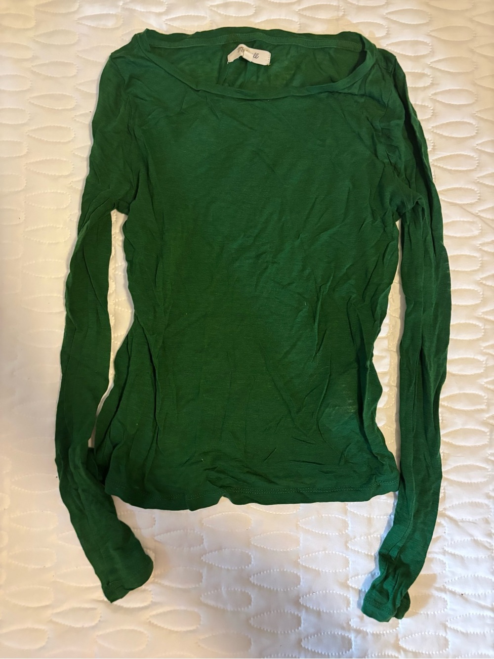 Madewell Kelly Green Long-Sleeve Tee